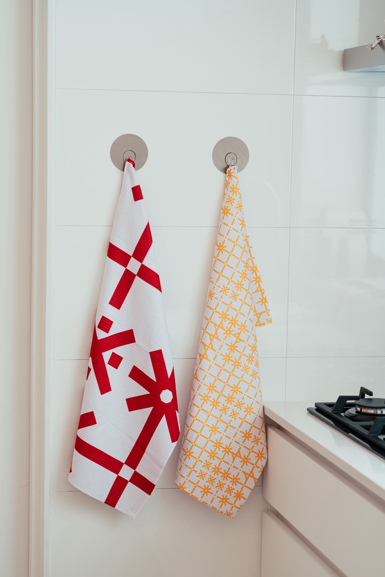 Set de 4 paños de cocina - Cálidos