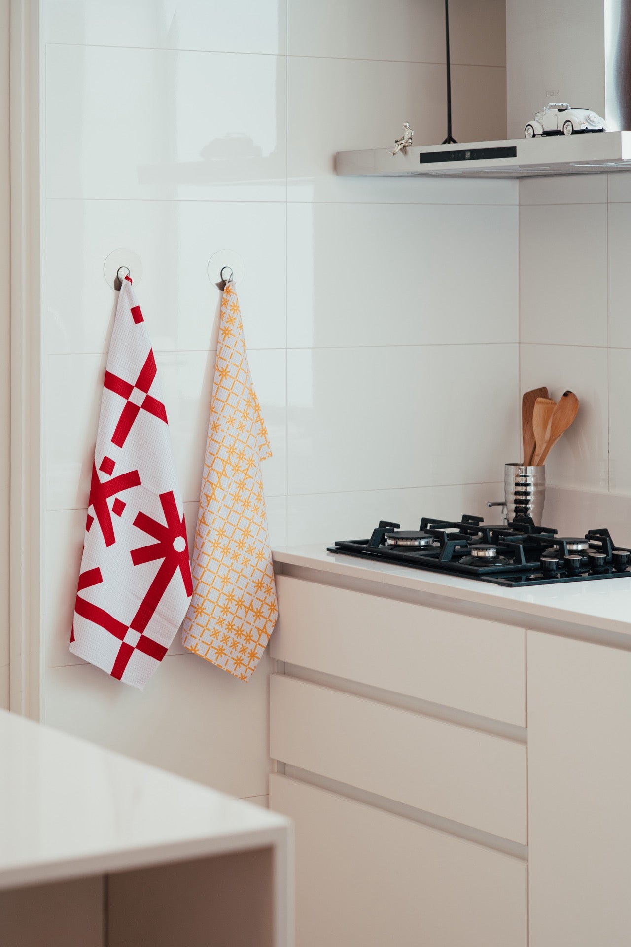 Set de 4 paños de cocina - Cálidos