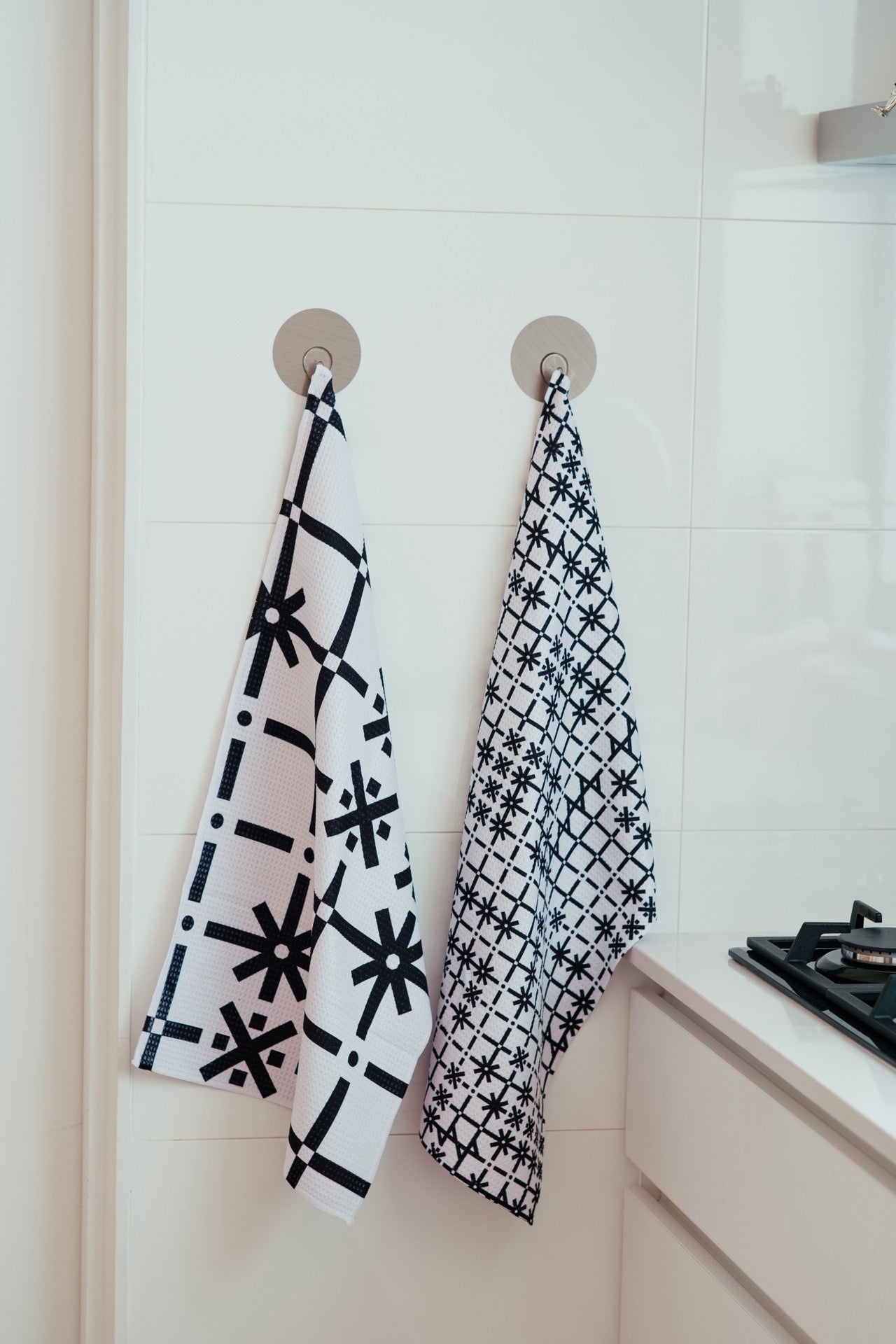 Set de 4 paños de cocina - Negros